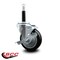 Service Caster 4'' Black Poly Swivel 3/4'' Expanding Stem Caster with Brake SCC-EX20S414-PPUB-BLK-TLB-34 - alternate 4